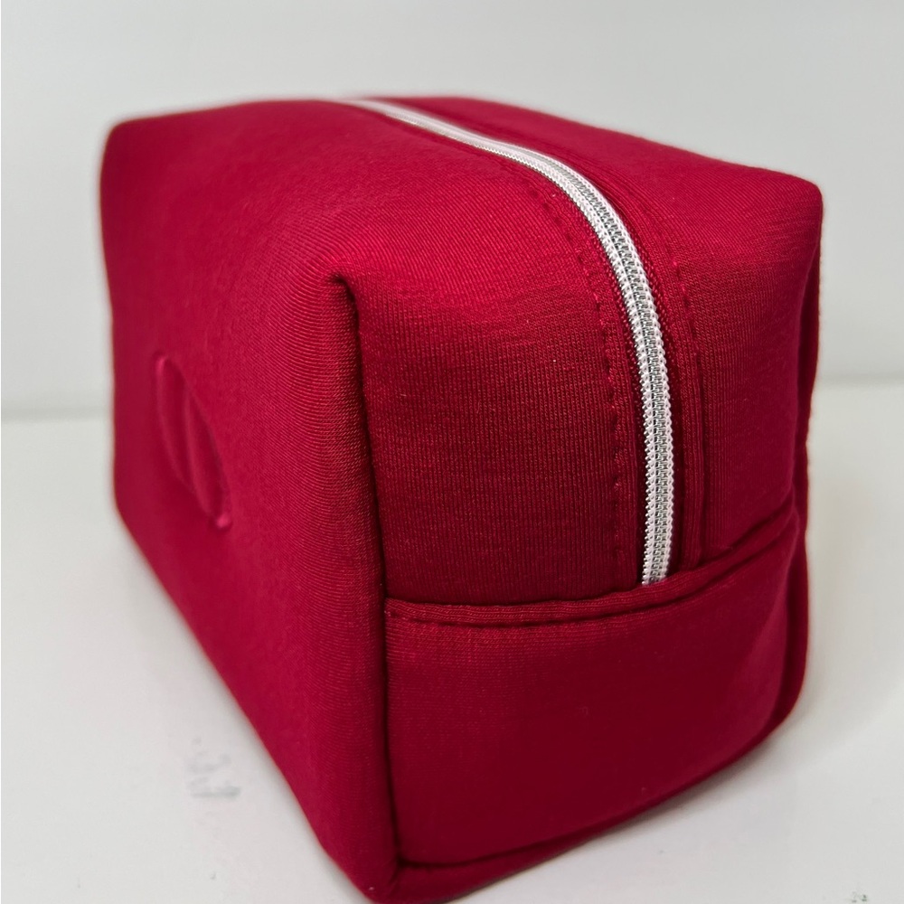 Dior Red Cosmetic Pouch Bag - Deep Red with Silver Accents - Picture 3 of 7
